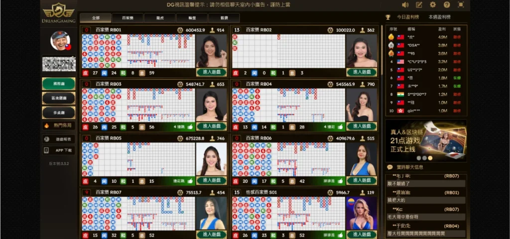 DG真人百家樂大廳